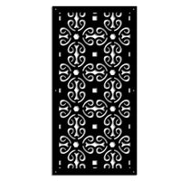 OLD KEY - Pannello in PVC traforato - Parasole Colore: nero, Misura: 47x94 cm