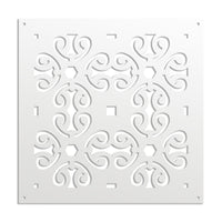 OLD KEY - Pannello in PVC traforato - Parasole Misura: 73x73 cm, Colore: bianco