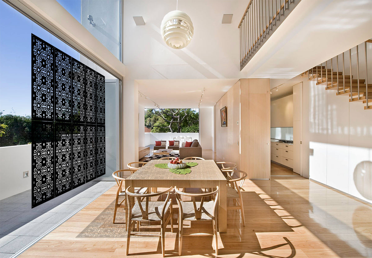 OLD KEY - Pannello in PVC traforato - Parasole Colore: nero, Misura: 73x148 cm