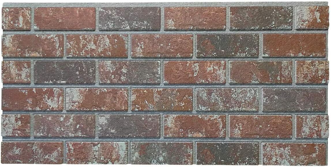 Old Manchester - Pannello finto Mattone in EPS Resinato Misura 100x50 cm Spessore 2 Cm