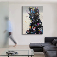 Orsetta -  Quadro Canvas Contemporaneo su telaio in legno Misura: 100x140 cm