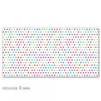 PALLINI COLORATI - Paraschizzi da cucina in PVC flessibile - Misura 120x60cm spessore 3mm