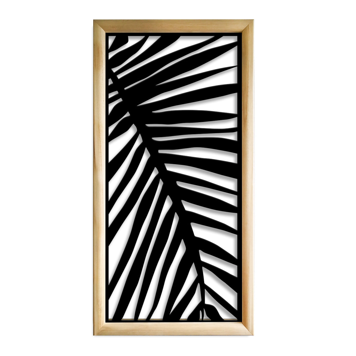 PALMA - Moduli Decorativi in Legno e PVC Misura: 47x94 cm, Colore: nero
