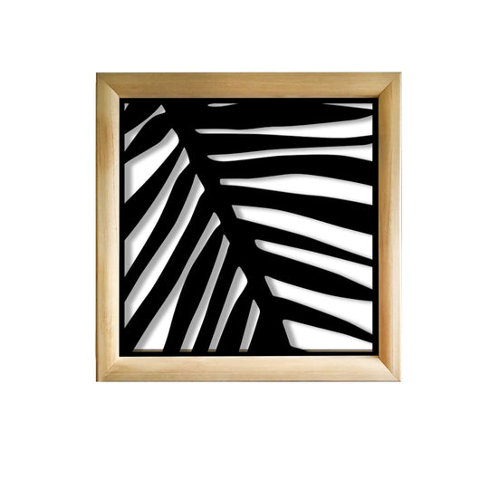 PALMA - Moduli Decorativi in Legno e PVC Colore: nero, Misura: 73x73 cm