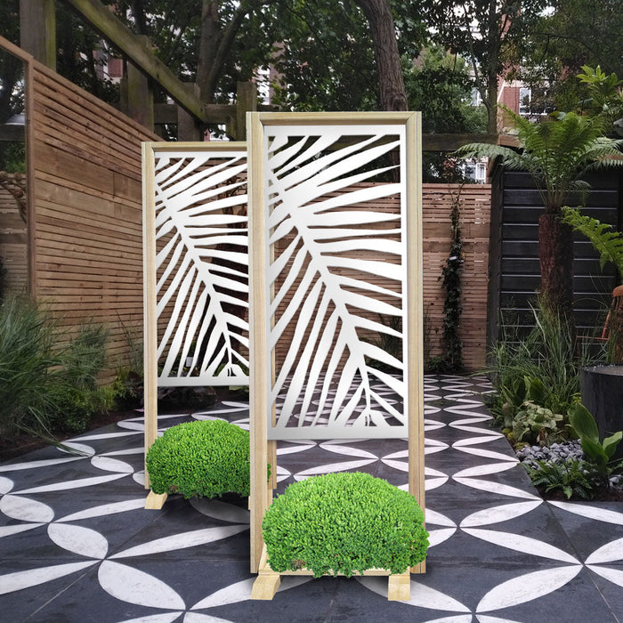 PALMA - Separè - Paravento modulabile - 70x190cm - in Legno e PVC Colore: bianco