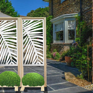 PALMA - Separè - Paravento modulabile - 70x190cm - in Legno e PVC Colore: bianco