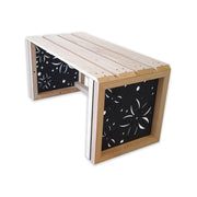 Panchina In Legno E Pvc Per Interno Ed Esterno Mod. FLOWERS