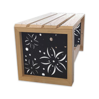 Panchina In Legno E Pvc Per Interno Ed Esterno Mod. FLOWERS