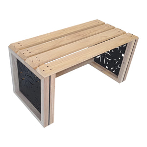 Panchina In Legno E Pvc Per Interno Ed Esterno Mod. FLOWERS