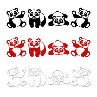 PANDA - Adesivo murale wall sticker in vinile 30x125 cm Colore: Rosso