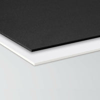 Pannello Forex Spessore 3 Mm Colore: nero, Misura: 50x50 cm