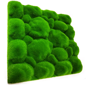 Pannello in EPS a rilievo finto muschio 30x30cm - spessore max 3,5cm