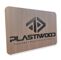 Pannello in WPC Spessore 20 mm finitura legno chiaro Misura: 120x60 cm