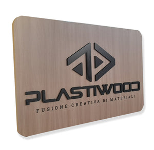 Pannello in WPC Spessore 20 mm finitura legno chiaro Misura: 120x120 cm