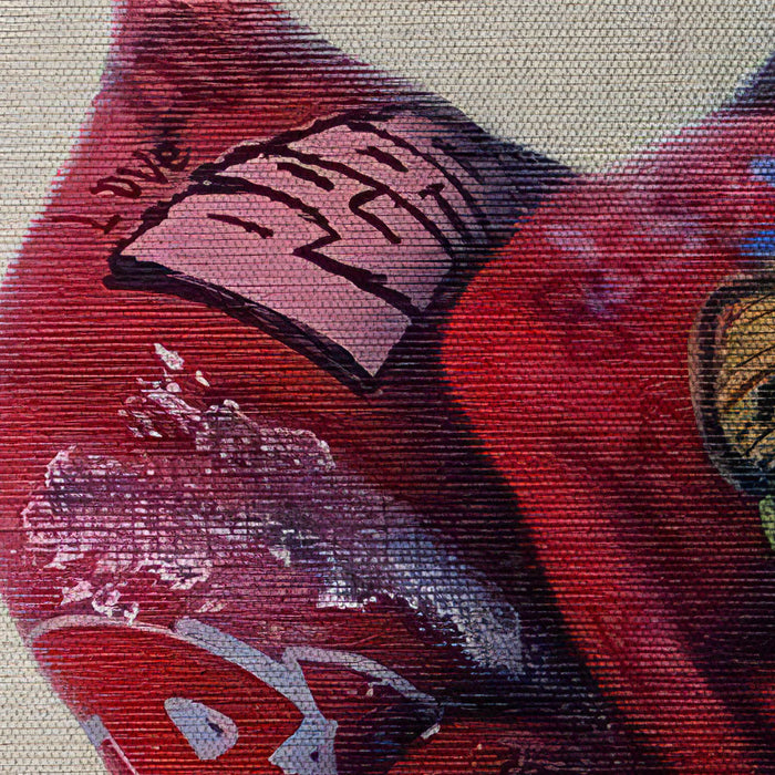 Paper Rose -  Quadro Canvas Contemporaneo su telaio in legno Misura: 100x140 cm