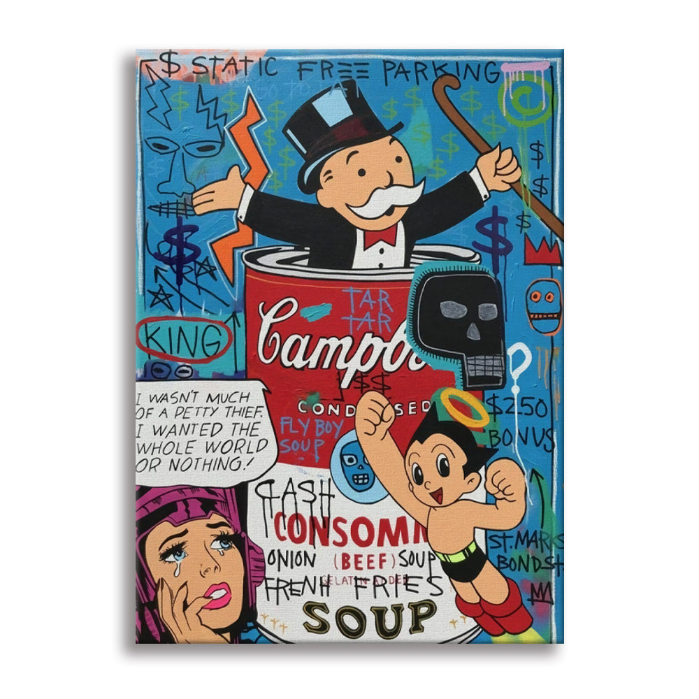 Parco della Vittoria -  Quadro Canvas Contemporaneo su telaio in legno Misura: 100x140 cm