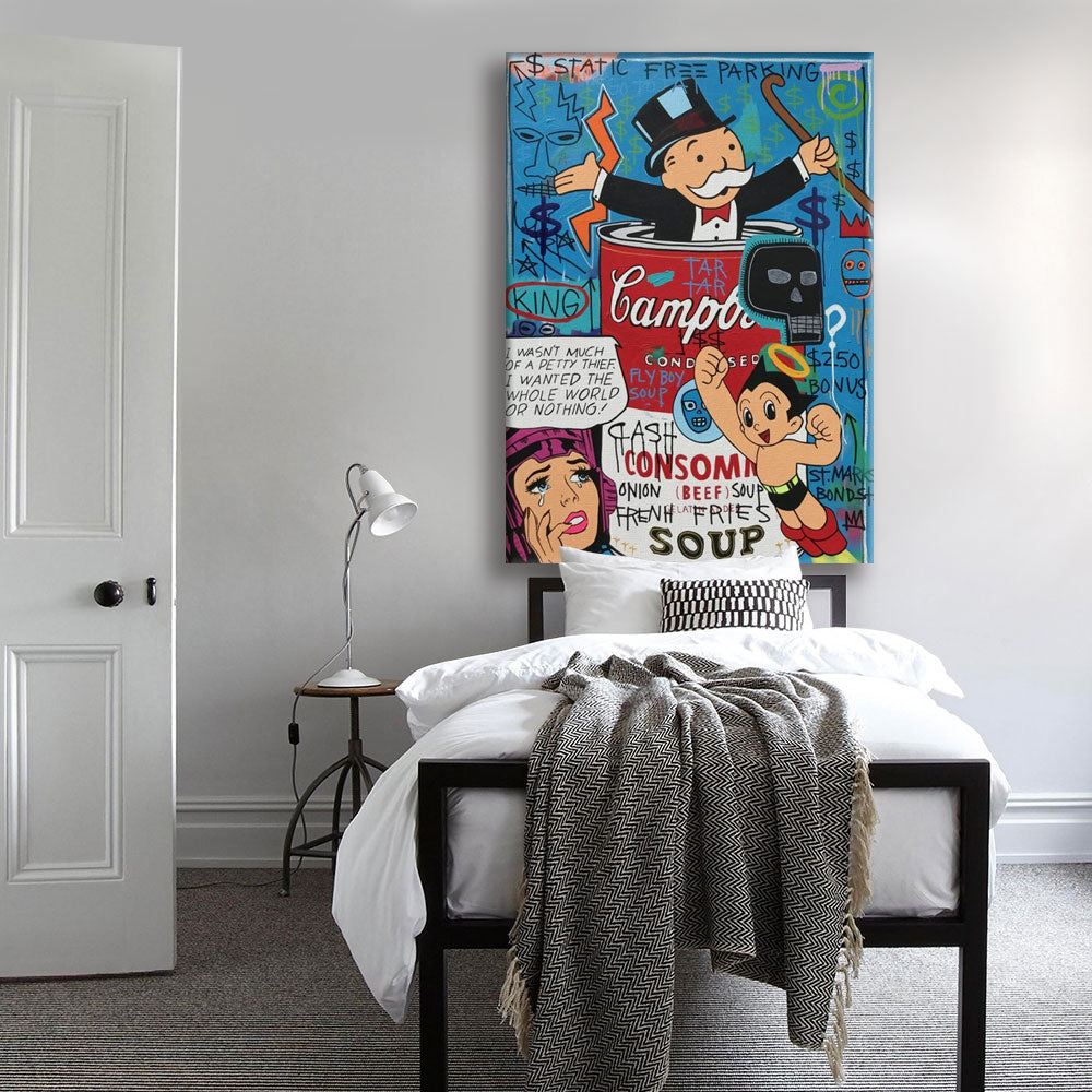 Parco della Vittoria -  Quadro Canvas Contemporaneo su telaio in legno Misura: 70x100 cm