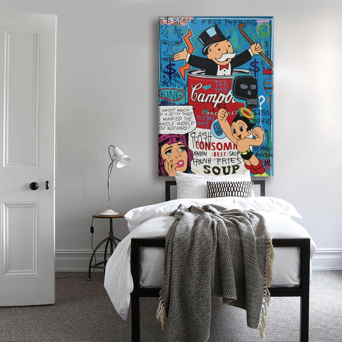 Parco della Vittoria -  Quadro Canvas Contemporaneo su telaio in legno Misura: 70x100 cm