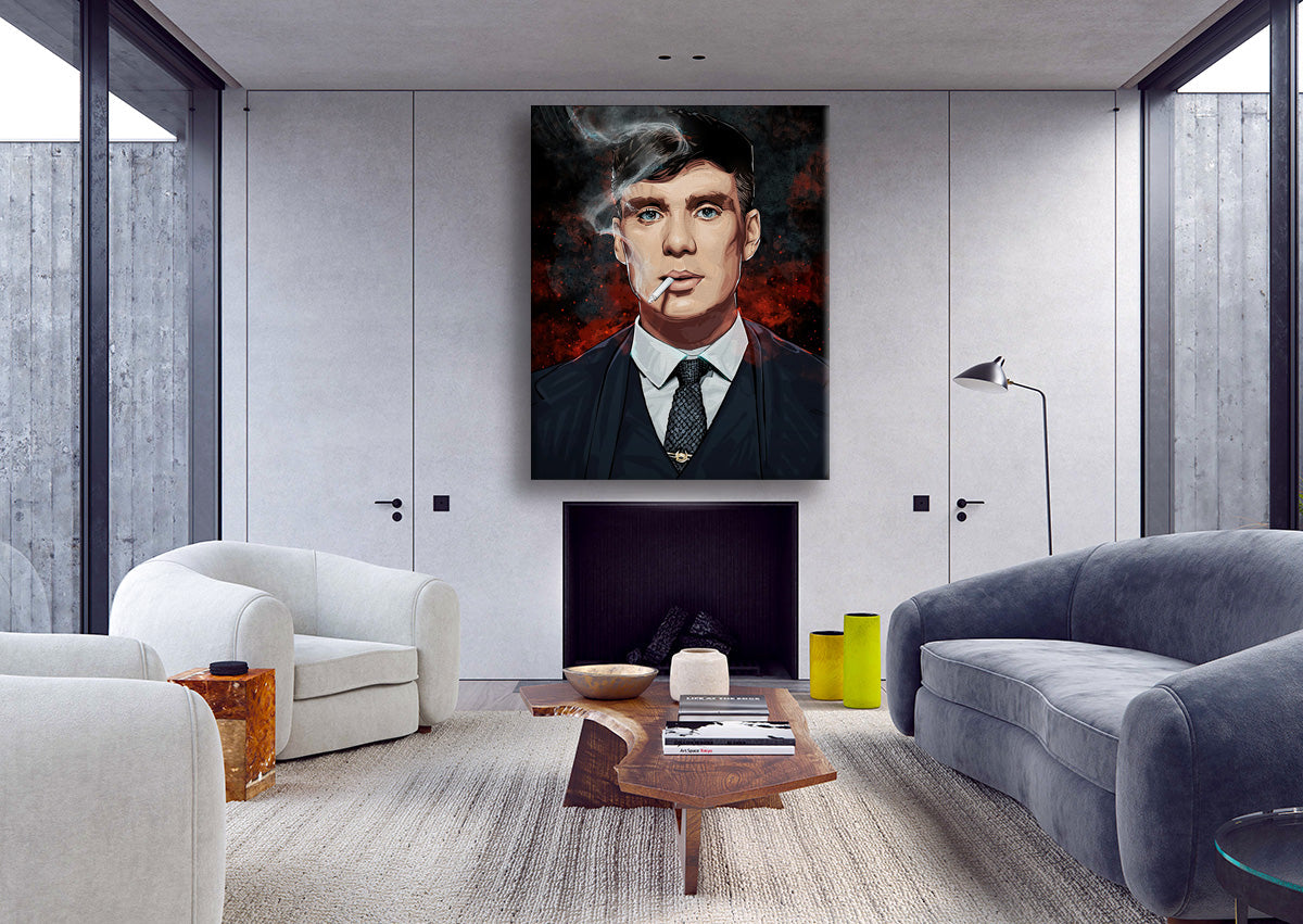 Peaky -  Quadro Canvas Contemporaneo su telaio in legno Misura: 70x100 cm