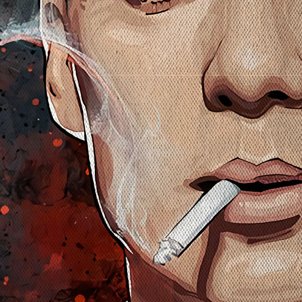 Peaky -  Quadro Canvas Contemporaneo su telaio in legno Misura: 70x100 cm