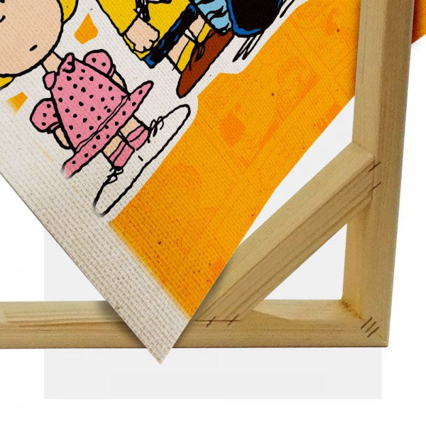 Peanuts - Quadro Canvas su telaio in legno Misura: 140x100 cm
