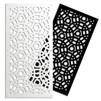 PELOTA MAYA - Pannello in PVC traforato - Parasole Colore: bianco, Misura: 98x198 cm