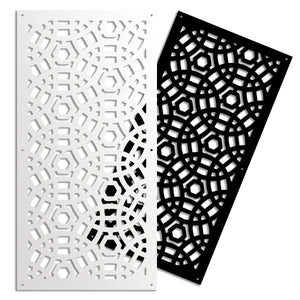 PELOTA MAYA - Pannello in PVC traforato - Parasole Misura: 47x94 cm, Colore: bianco