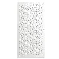 PELOTA MAYA - Pannello in PVC traforato - Parasole Misura: 47x94 cm, Colore: bianco