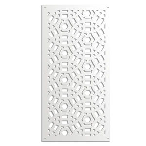 PELOTA MAYA - Pannello in PVC traforato - Parasole Misura: 47x94 cm, Colore: bianco