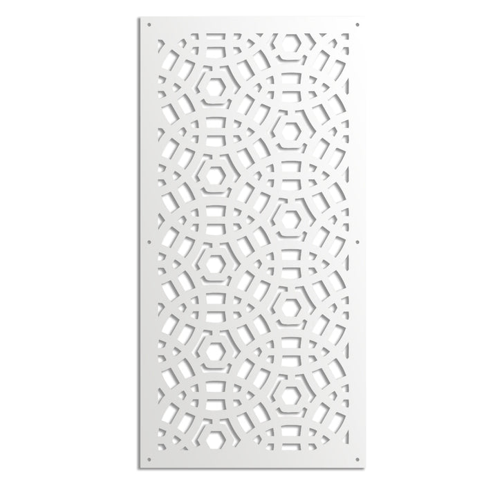 PELOTA MAYA - Pannello in PVC traforato - Parasole Misura: 47x94 cm, Colore: bianco