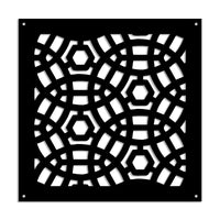 PELOTA MAYA - Pannello in PVC traforato - Parasole Misura: 98x98 cm, Colore: nero