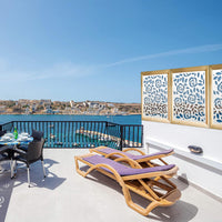 PETALI - Moduli Decorativi in Legno e PVC Colore: bianco, Misura: 98x98 cm