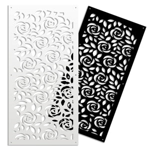 PETALI - Pannello in PVC traforato - Parasole Misura: 47x94 cm, Colore: nero