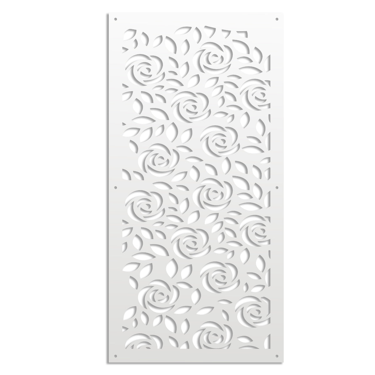 PETALI - Pannello in PVC traforato - Parasole Colore: bianco, Misura: 47x94 cm