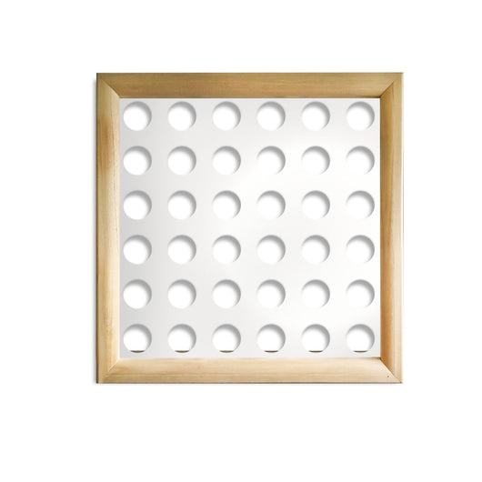 PICCOLI FORI - Moduli Decorativi in Legno e PVC Colore: bianco, Misura: 98x98 cm