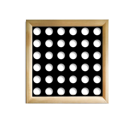 PICCOLI FORI - Moduli Decorativi in Legno e PVC Colore: nero, Misura: 48x48 cm