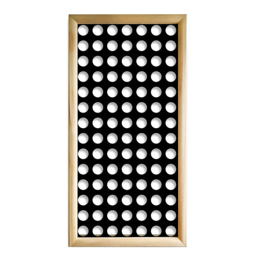 PICCOLI FORI - Moduli Decorativi in Legno e PVC Colore: nero, Misura: 47x94 cm