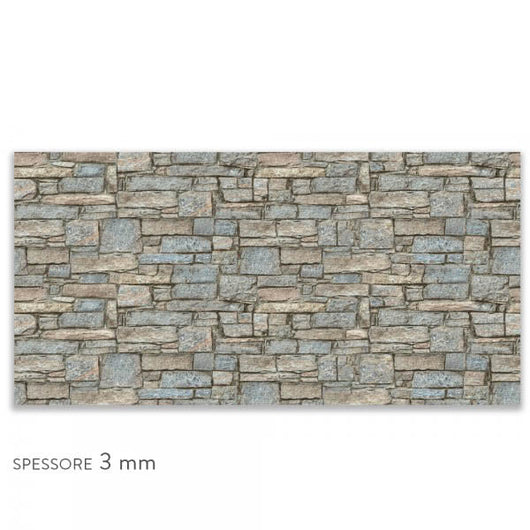 PIETRA CANADESE - Paraschizzi da cucina in PVC flessibile - Misura 120x60cm spessore 3mm