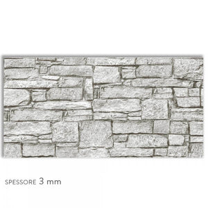 PIETRA CROATA - Paraschizzi da cucina in PVC flessibile - Misura 120x60cm spessore 3mm