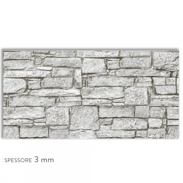 PIETRA CROATA - Paraschizzi da cucina in PVC flessibile - Misura 120x60cm spessore 3mm