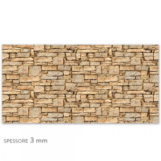 PIETRA DI SIVIGLIA - Paraschizzi da cucina in PVC flessibile - Misura 120x60cm spessore 3mm
