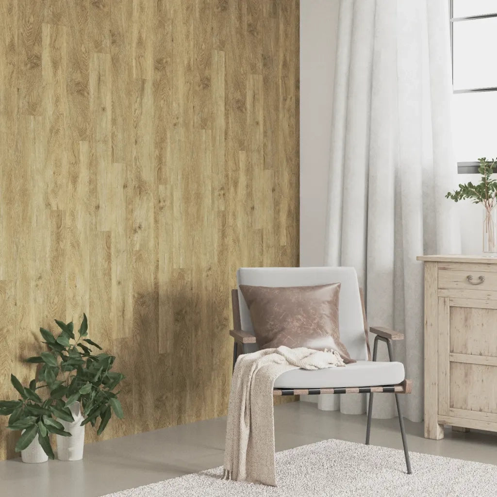Pannelli da Parete Effetto Legno Marrone PVC 4,12 m2 CFW7969004