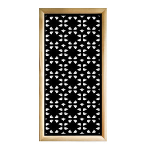 PINCERS - Moduli Decorativi in Legno e PVC Misura: 47x94 cm, Colore: nero