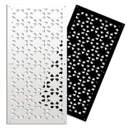 PINCERS - Pannello in PVC traforato - Parasole Misura: 73x148 cm, Colore: nero