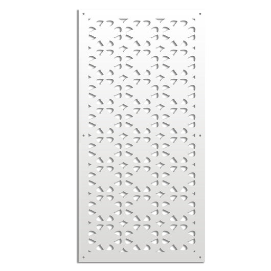PINCERS - Pannello in PVC traforato - Parasole Misura: 47x94 cm, Colore: bianco