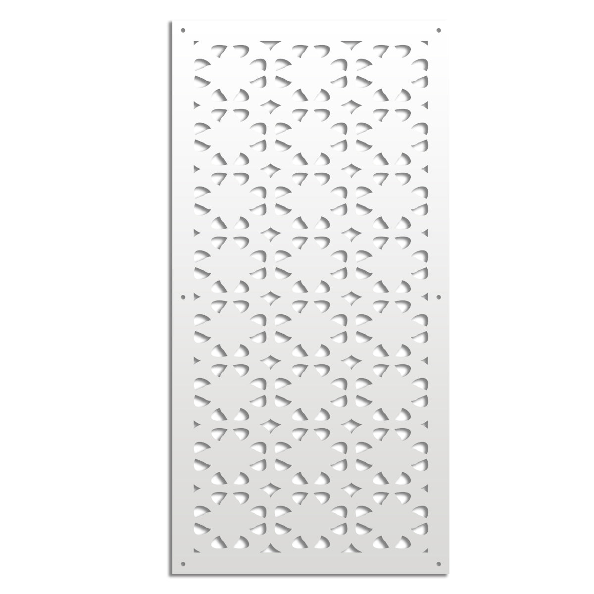 PINCERS - Pannello in PVC traforato - Parasole Colore: bianco, Misura: 73x148 cm