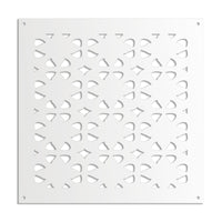 PINCERS - Pannello in PVC traforato - Parasole Colore: bianco, Misura: 98x98 cm