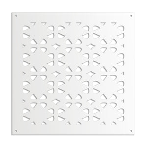 PINCERS - Pannello in PVC traforato - Parasole Colore: bianco, Misura: 98x98 cm