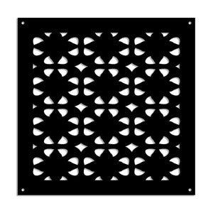 PINCERS - Pannello in PVC traforato - Parasole Colore: nero, Misura: 48x48 cm