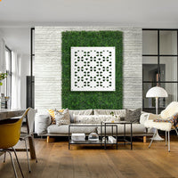 PINCERS - Pannello in PVC traforato - Parasole Colore: bianco, Misura: 48x48 cm